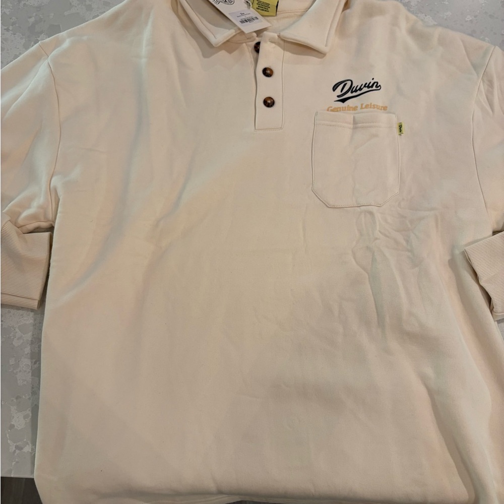 Duvin Beach Flex Polo Long Sleeved- Large